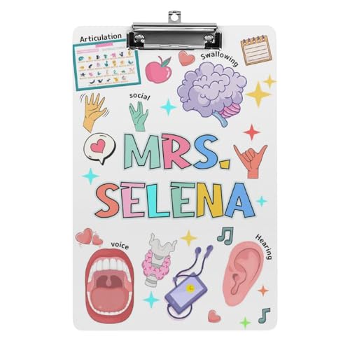 Personalisierte Acryl-Klemmbretter mit Metallclip, individuelles niedliches Lehrer-Klemmbrett mit Namens-Porträt, Geschenk für Lehrer, Studenten, Frauen, Klassenzimmer, Büro, Schule (Stil 4, 31,8 x Personalisierte Acryl-Klemmbretter mit Metallclip, individuelles niedliches Lehrer-Klemmbrett mit Namens-Porträt, Geschenk für Lehrer, Studenten, Frauen, Klassenzimmer, Büro, Schule (Stil 4, 31,8 x von SweetJECCU