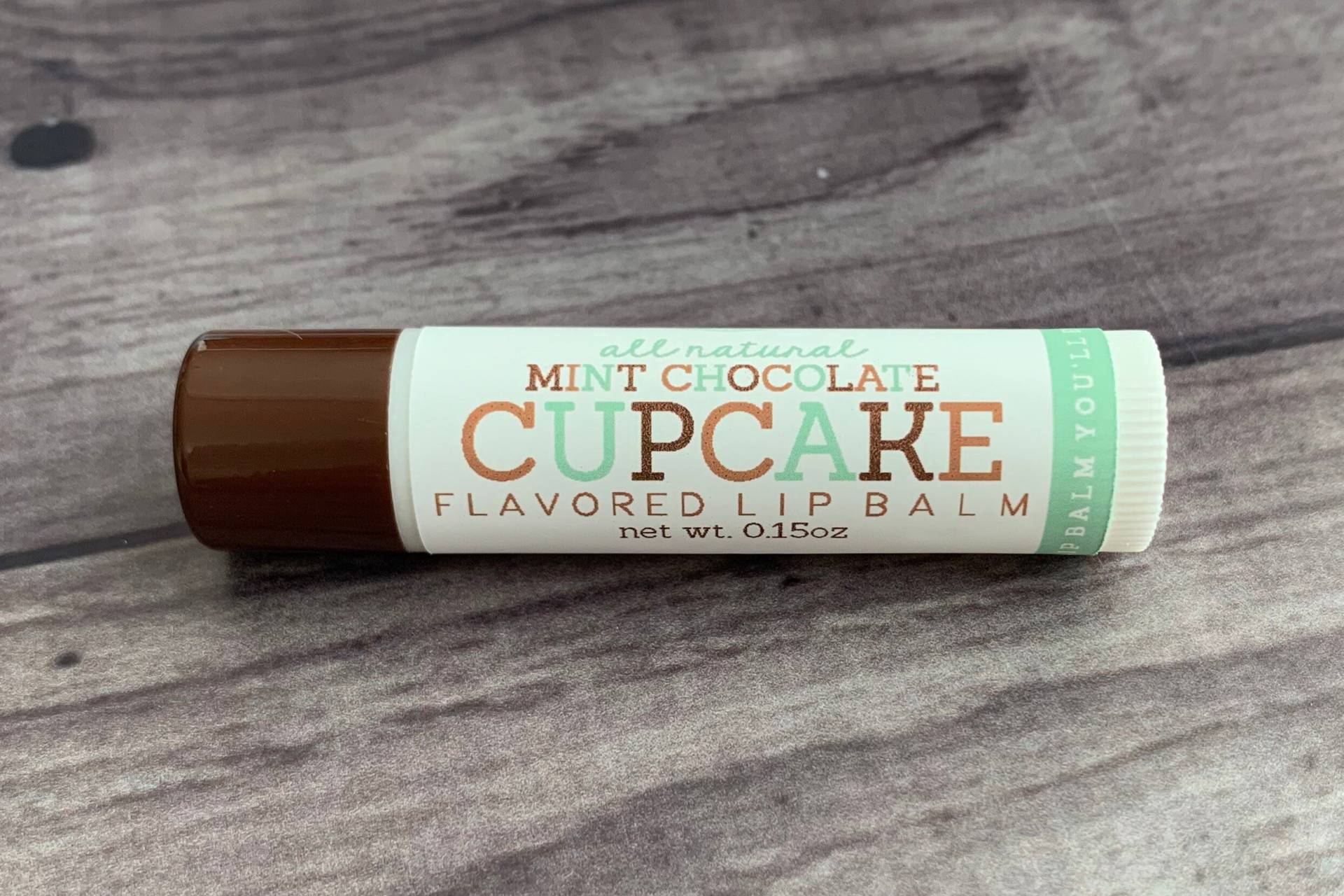 Minze Schokolade Cupcake Lippenbalsam - Naturbelassen Handarbeit von SweetLipsLBCo
