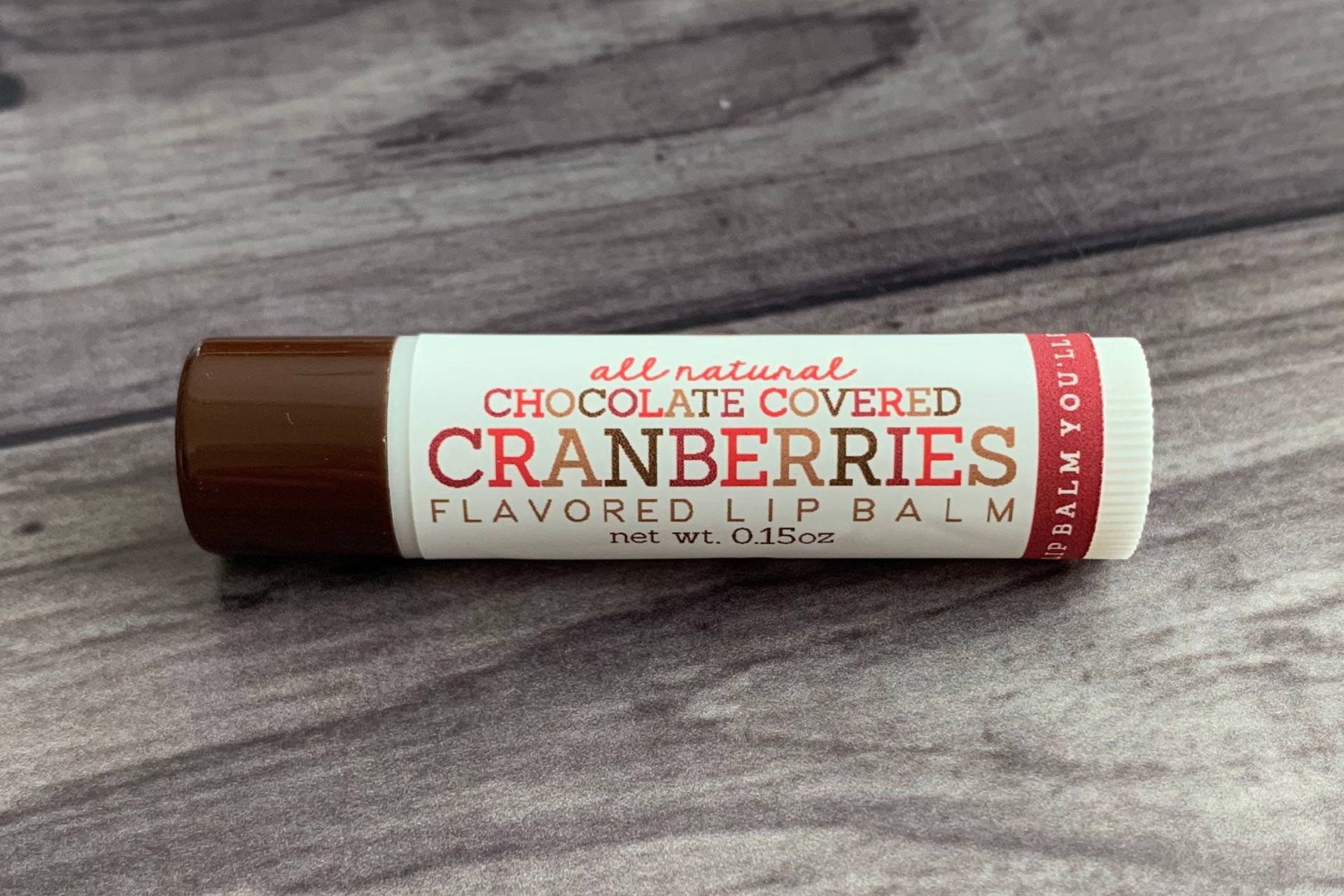 Schokobezogene Cranberries Lippenbalsam - Naturbeeren Handarbeit von SweetLipsLBCo