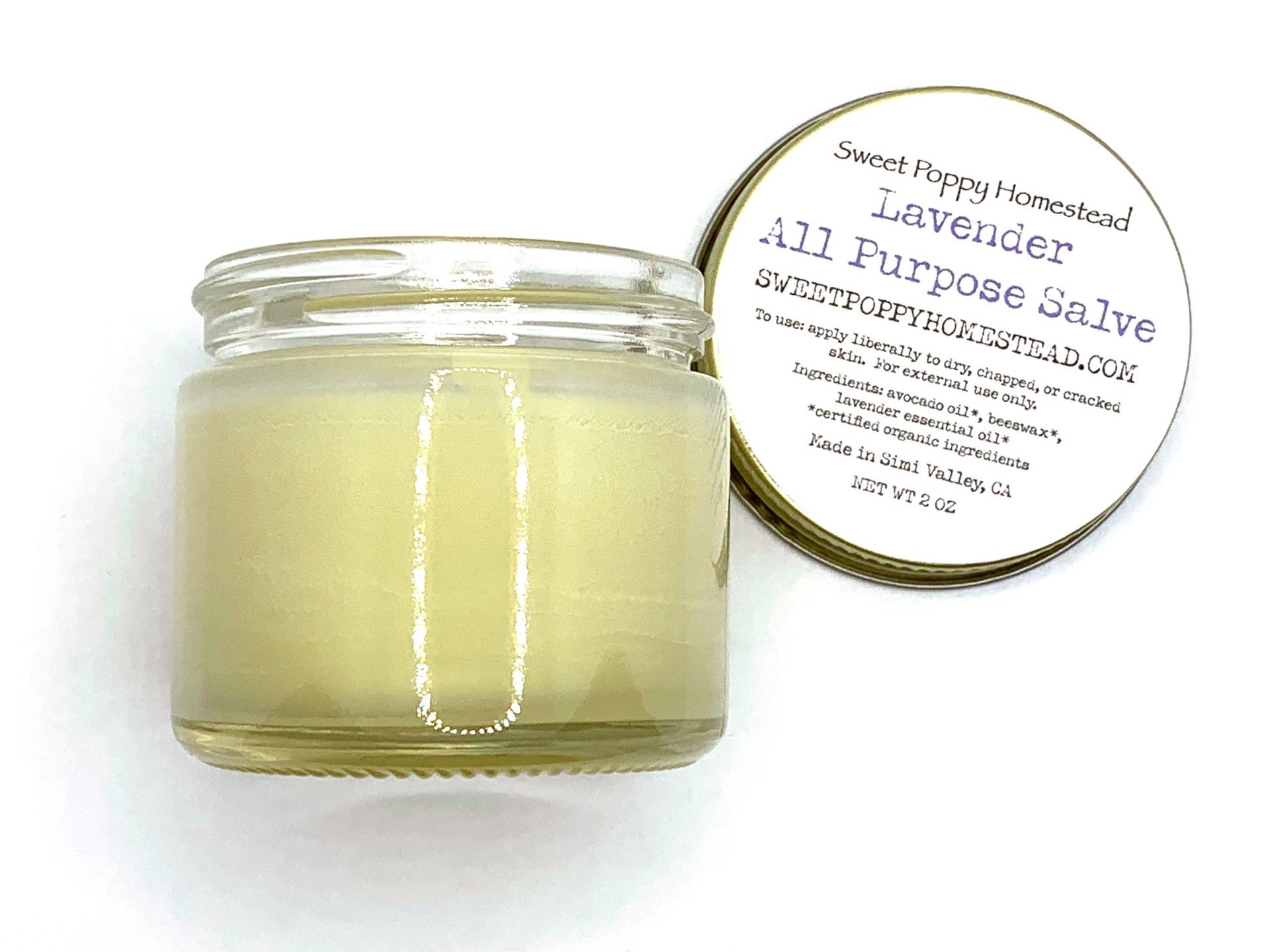 Bio Allzweck Lavendelsalbe | 100% Natürliche Salve Zero Waste Feuchtigkeitscreme von SweetPoppyHomestead