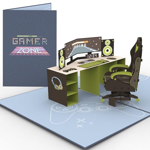 Sweetpopup® Gaming 3D Pop Up Karte | Geburtstagskarte Gutschein Geschenkkarte für Gamer Zocker | Premium Metallic-Papier | Klappkarte Game Level Up, 040 Sweetpopup® Gaming 3D Pop Up Karte | Geburtstagskarte Gutschein Geschenkkarte für Gamer Zocker | Premium Metallic-Papier | Klappkarte Game Level Up, 040 von Sweetpopup