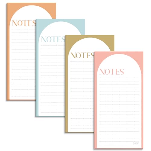 S&O Magnetische Notizblöcke für Kühlschrank, 4 Stück, Haftnotizen für Kühlschrank-Sets – Sticky Journals für Gefrierschrank – magnetisierte Notizblätter für Kühler – 8,9 x 17,8 cm, 45 Seiten S&O Magnetische Notizblöcke für Kühlschrank, 4 Stück, Haftnotizen für Kühlschrank-Sets – Sticky Journals für Gefrierschrank – magnetisierte Notizblätter für Kühler – 8,9 x 17,8 cm, 45 Seiten von Sweetzer & Orange