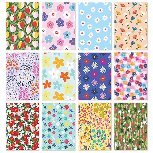 S&O Notizbuch-Set mit 12 einzigartigen Designs – bunte 8,9 x 12,7 cm Mini-Notizbücher, die überall passen, langlebiges Taschen-Notizbuch-Set – Notizbücher und Schreibblöcke – Notizbücher groß von Sweetzer & Orange