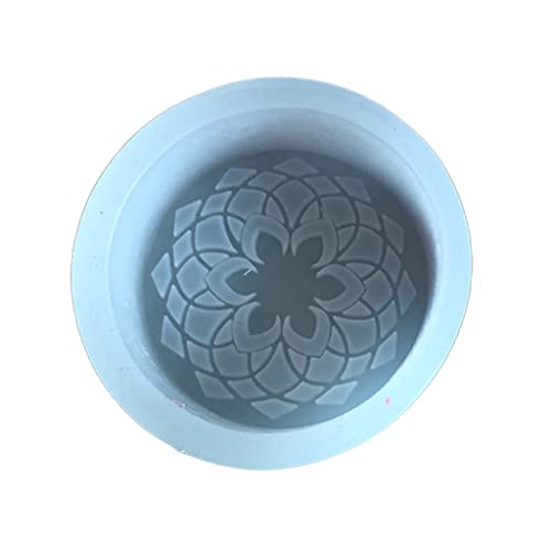 Runde Silikonform für Seifenblumen, 3 Designs, Blumenmuster, Kuchenform, DIY, natürliche, handgefertigte Seifensteinform, Epoxidharz-Form von Swetopq