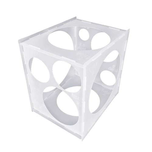 Swetopq 11 Löcher Faltbare Ballon-Messbox 5,1 - 25,4 cm Ballongrößenwürfel, Ballonmesswerkzeug für Hochzeit, Party, Dekoration, Ballongrößenmesser Swetopq 11 Löcher Faltbare Ballon-Messbox 5,1 - 25,4 cm Ballongrößenwürfel, Ballonmesswerkzeug für Hochzeit, Party, Dekoration, Ballongrößenmesser von Swetopq