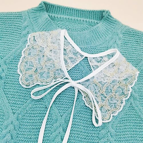 Swetopq Set zur Herstellung von Armbändern aus Tonperlen, für Damen, mit floraler Spitze, künstlicher Kragen, Schal, kleine Perlenkette, Schleife Swetopq Set zur Herstellung von Armbändern aus Tonperlen, für Damen, mit floraler Spitze, künstlicher Kragen, Schal, kleine Perlenkette, Schleife von Swetopq