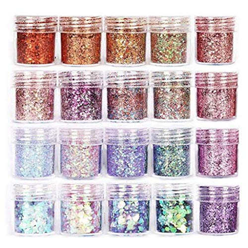 Swetopq schmuckherstellung 20Bottles Art s Resin Shinning Filling Glitter Powder Crystal Epoxy Resin Filler Pigment Decorations Swetopq schmuckherstellung 20Bottles Art s Resin Shinning Filling Glitter Powder Crystal Epoxy Resin Filler Pigment Decorations von Swetopq