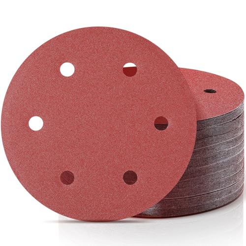 Swiffen 100 Stück 22,9 cm 6 Löcher Körnung 120 Schleifscheiben für Hand-Radialschleifer 22,9 cm Klett- und Schlaufenschleifpapier für Holzmöbel, Polieren, Trockenbauschleifer, Entfernen von Swiffen 100 Stück 22,9 cm 6 Löcher Körnung 120 Schleifscheiben für Hand-Radialschleifer 22,9 cm Klett- und Schlaufenschleifpapier für Holzmöbel, Polieren, Trockenbauschleifer, Entfernen von von Swiffen
