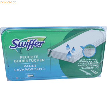 Swiffer Bodentuch feucht 750418 Nachfüllsatz 12 Stück von Swiffer