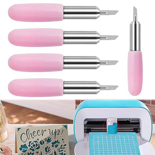 5PCS 45° Schneidklingen für Schneideplotter, Kompatibel mit Cricut Joy, Ersatzklingen mit Silikon-Schutzhülle, Wolframstahl für Präzise Schnitte, DIY Projekte, Basteln, Etiketten, Karten und Banner 5PCS 45° Schneidklingen für Schneideplotter, Kompatibel mit Cricut Joy, Ersatzklingen mit Silikon-Schutzhülle, Wolframstahl für Präzise Schnitte, DIY Projekte, Basteln, Etiketten, Karten und Banner von Swiftctrl