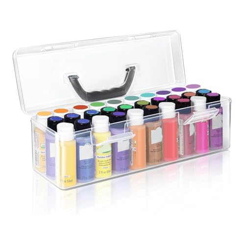 Swiixxer Aufbewahrungsbox für Acrylfarben, 30-Flach, Transparent, Neutral, Multicolor Swiixxer Aufbewahrungsbox für Acrylfarben, 30-Flach, Transparent, Neutral, Multicolor von Swiixxer