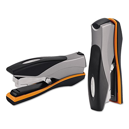 Swingline Heftgerät, Kapazität 40 Blatt, Optima 40, staufrei, reduzierter Aufwand, weicher Griff, Metall, Orange und Grau (87845) von Swingline