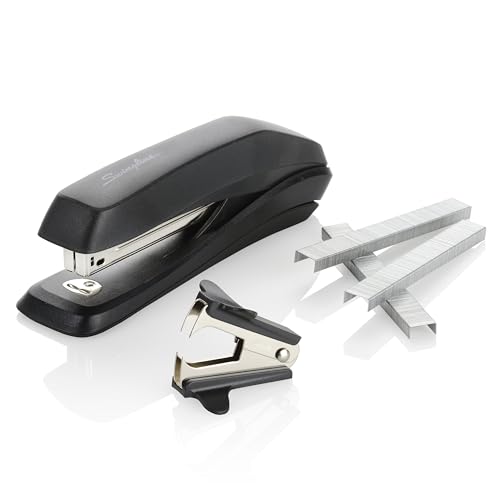 Swingline Heftgerät Vorteilspack, Standard Heftgerät, 15 Blatt Fassungsvermögen, inklusive Heftklammern und Heftklammerentferner, schwarz (54567) von Swingline