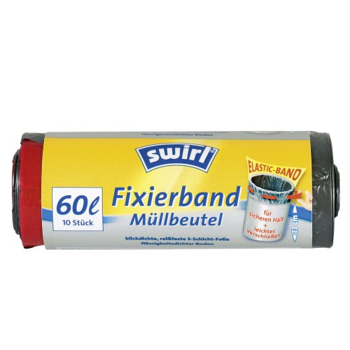 Melitta Swirl Müllbeutel Zugbant, 60 Liter, 10 Mülltüten Melitta Swirl Müllbeutel Zugbant, 60 Liter, 10 Mülltüten von Swirl