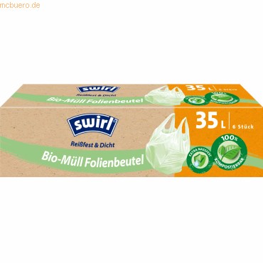 Swirl Bio-Müllsack 206940 35l 6 Stück Swirl Bio-Müllsack 206940 35l 6 Stück von Swirl