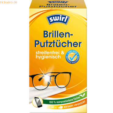 Swirl Brillen-Putztücher 172368 50SStück von Swirl