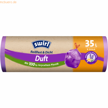 Swirl Duft-Müllsack 35l lila Vanille-Lavendel 9 Stück Swirl Duft-Müllsack 35l lila Vanille-Lavendel 9 Stück von Swirl