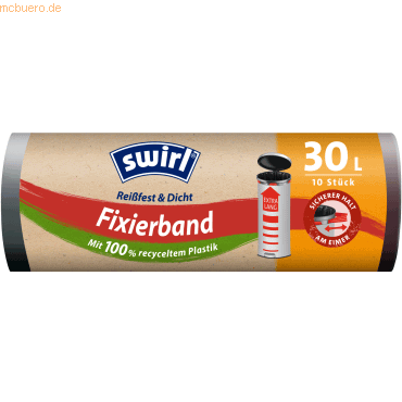 Swirl Müllsack Fixierband 215970 30l 10 Stück von Swirl