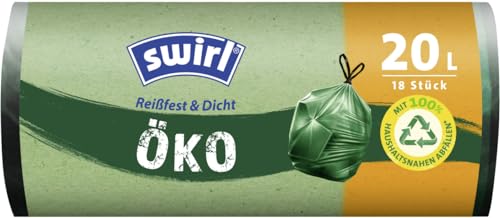 Swirl Öko Müllbeutel mit Tragegriff 20 L 18 Stück Müllbeutel Swirl Öko Müllbeutel mit Tragegriff 20 L 18 Stück Müllbeutel von Swirl