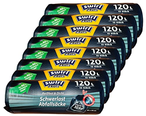 Swirl Schwerlast Abfallsäcke 120l - 8 x 12 Beutel - 82x90 cm - 120 Liter Swirl Schwerlast Abfallsäcke 120l - 8 x 12 Beutel - 82x90 cm - 120 Liter von Swirl