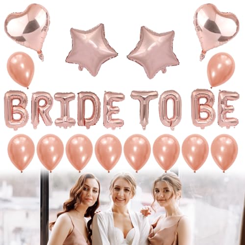 Bride to Be Luftballon Roségold bride to be Ballon Folie Latex Wanddekoration für Hen Party Braut Dusche Dekoration 23St Bride to Be Luftballon Roségold bride to be Ballon Folie Latex Wanddekoration für Hen Party Braut Dusche Dekoration 23St von SwirlColor