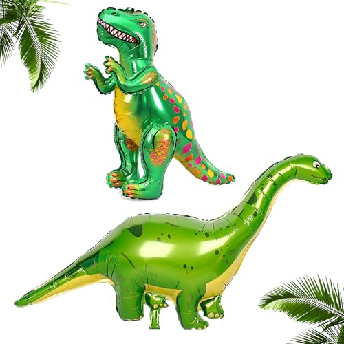 Dino Ballon, Große Folientier Luftballons, Langer Hals Dinosaurier Luftballons, Tägliche Party Dekoration, 2 Stück Dino Ballon, Große Folientier Luftballons, Langer Hals Dinosaurier Luftballons, Tägliche Party Dekoration, 2 Stück von SwirlColor