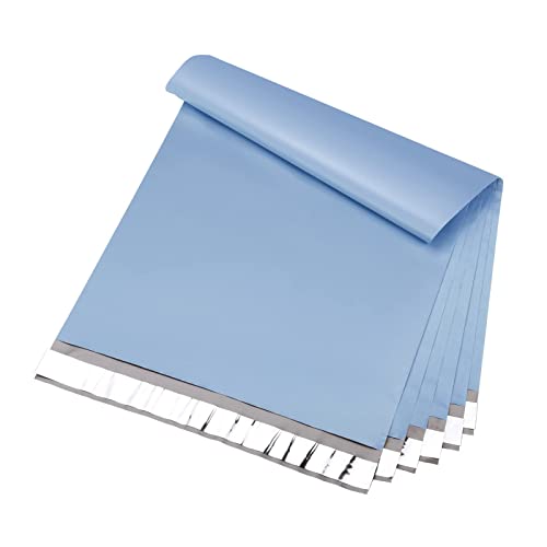 Switory 25 Stück Versandtaschen 30,5 x 39,5 cm Stark klebende Versandtaschen, Versandtaschen für Kleidung Wasserdichte Reißfeste, Klebstoff Versand Tüte, für Kleine Unternehmen,Boutique, Blau von Switory