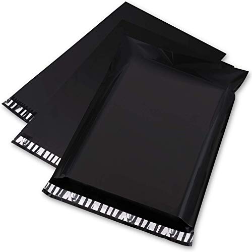 Switory Poly-Versandtaschen, Versandtaschen für Versandverpackungen, 30,5 x 39,5 cm, 100 Stück, Schwarz von Switory