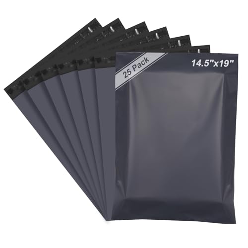 Switory Versandtaschen, selbstklebend, wasserdicht, Versandtaschen für Kleidung, Umschläge, Versandtaschen für Verpackung, 35,6 x 48,3 cm, Grau, 25 Stück Switory Versandtaschen, selbstklebend, wasserdicht, Versandtaschen für Kleidung, Umschläge, Versandtaschen für Verpackung, 35,6 x 48,3 cm, Grau, 25 Stück von Switory
