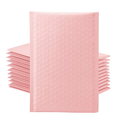 Switory Versandtaschen mit Luftpolsterfolie für CDs & Schmuck & Kosmetik - selbstklebende, gepolsterte Umschläge - Sakura Pink -10,2 cm x 17,8 cm - 50 Stück von Switory