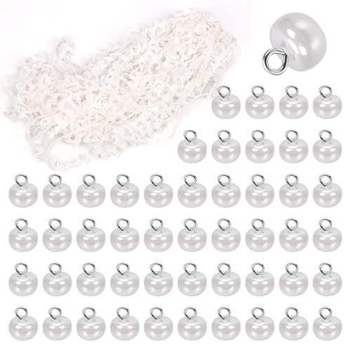 Swpeet 20 Yard Braid Trim mit elastischer Knopfschlaufe mit 50Pcs White Pearl Buttons Kit, elastische Knopfschlaufe Stretch Band, Braid Trim Verzierung Elastische Schnur mit Knopfloch für Kostüm Swpeet 20 Yard Braid Trim mit elastischer Knopfschlaufe mit 50Pcs White Pearl Buttons Kit, elastische Knopfschlaufe Stretch Band, Braid Trim Verzierung Elastische Schnur mit Knopfloch für Kostüm von Swpeet