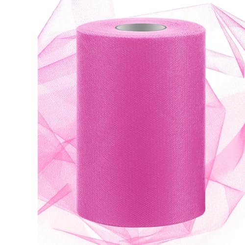 Swpeet 6 Zoll von 100 Yards Pfirsich rote Tüll Stoff Rolle, Stoff Spule Tüll Band, Band Sheer Mesh Netting Polyester Spule für DIY Geburtstagsfeier Hochzeit Dekorationen Weihnachten Handwerk Zubehör Swpeet 6 Zoll von 100 Yards Pfirsich rote Tüll Stoff Rolle, Stoff Spule Tüll Band, Band Sheer Mesh Netting Polyester Spule für DIY Geburtstagsfeier Hochzeit Dekorationen Weihnachten Handwerk Zubehör von Swpeet
