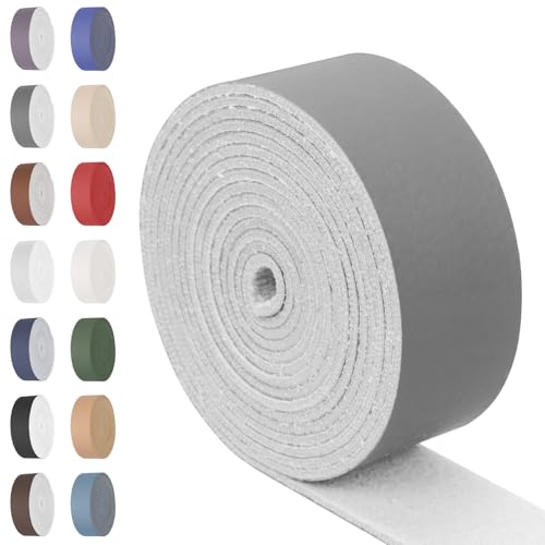 Swpeet Grau 1 Zoll Breite 80 Zoll Lederband, einseitige Vollkornlederstreifen Schnur String, Lange Flache Ledergürtelstreifen Ideal für DIY-Handwerksprojekte, Kleidung, Schmuck, Verpackung Swpeet Grau 1 Zoll Breite 80 Zoll Lederband, einseitige Vollkornlederstreifen Schnur String, Lange Flache Ledergürtelstreifen Ideal für DIY-Handwerksprojekte, Kleidung, Schmuck, Verpackung von Swpeet