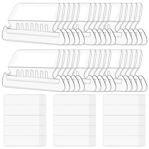 Swpeet Labels 100Pcs hängende Datei-Ordner-Etiketten-Tabs mit Einsätzen, Datei-Ordner-Tabs Klare Kunststoff hängende Datei-Tabs für die schnelle Identifizierung von hängenden Dateien, einfach zu lesen Swpeet Labels 100Pcs hängende Datei-Ordner-Etiketten-Tabs mit Einsätzen, Datei-Ordner-Tabs Klare Kunststoff hängende Datei-Tabs für die schnelle Identifizierung von hängenden Dateien, einfach zu lesen von Swpeet