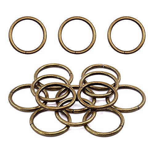 Swpeet Sourcingmap O-Ring aus Metall, robust, 32 mm, bronzefarben, 60 Stück Swpeet Sourcingmap O-Ring aus Metall, robust, 32 mm, bronzefarben, 60 Stück von Swpeet