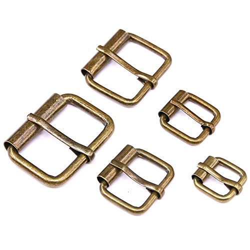 swpeet 50 PCS sortiert D-Ring aus Metall halbrund D Ring für Hardware Staubbeutel Ring Hand DIY Zubehör – 1/5,1 cm, 5/20,3 cm, 3/10,2 cm, 2,5 cm, 5/10,2 cm RollerBuckles- Bronze-50 von Swpeet