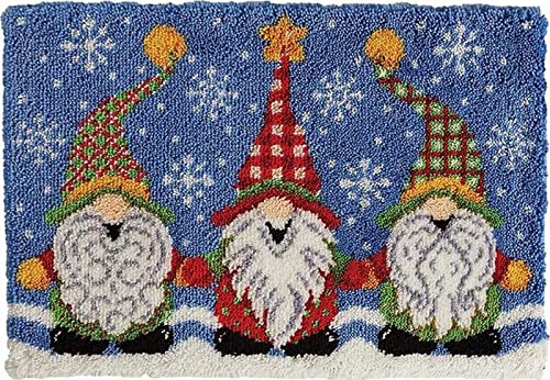 SxLingerie Knüpfteppich Weihnachten Knüpf-Sets Zum Selber Knüpfen Kreuzstich Knüpfen Set Für Kinder Erwachsene Weihnachtszwerg DIY Handwerk Knüpfpackung 52X35cm SxLingerie Knüpfteppich Weihnachten Knüpf-Sets Zum Selber Knüpfen Kreuzstich Knüpfen Set Für Kinder Erwachsene Weihnachtszwerg DIY Handwerk Knüpfpackung 52X35cm von SxLingerie