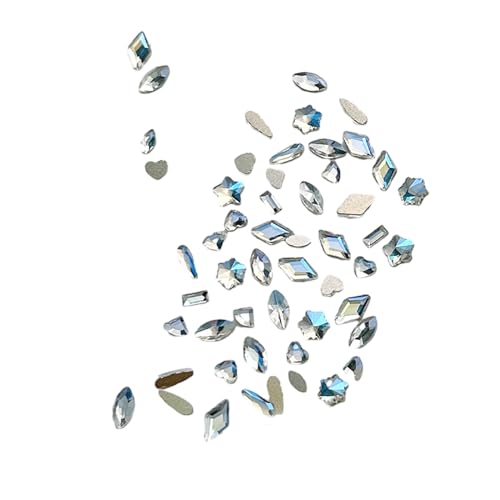 100 Stück gemischte Glas-Kristall-Diamant-Strasssteine, Nagelkunst-Dekorationen, Tropfen, Rautenmuster, flache Rückseite, 3D-Edelsteine, Nagelkunst-Set, Nageldesign, Kristall, Nagelzubehör, gemischte 100 Stück gemischte Glas-Kristall-Diamant-Strasssteine, Nagelkunst-Dekorationen, Tropfen, Rautenmuster, flache Rückseite, 3D-Edelsteine, Nagelkunst-Set, Nageldesign, Kristall, Nagelzubehör, gemischte von Sxett