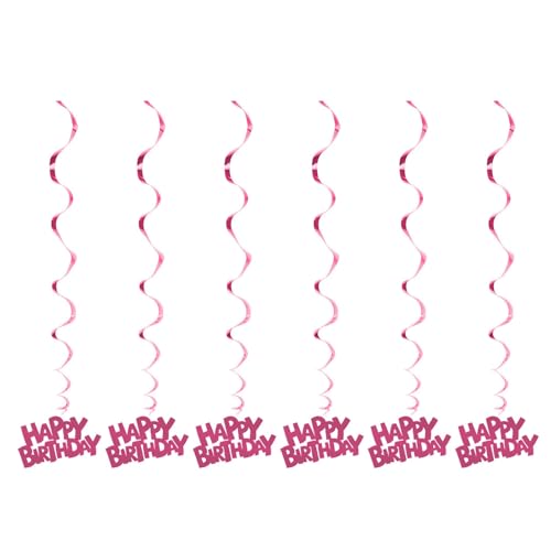 6 Stück stabile praktische Spiralen zum Aufhängen, schöne Spiralen, hängende Dekoration für Geburtstag und Party, Papier-Party-Wirbel 6 Stück stabile praktische Spiralen zum Aufhängen, schöne Spiralen, hängende Dekoration für Geburtstag und Party, Papier-Party-Wirbel von Sxett