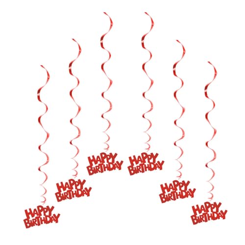 6 Stück stabile praktische Spiralen zum Aufhängen, schöne Spiralen zum Aufhängen, Dekoration für Geburtstag und Party, Papier-Party-Wirbel 6 Stück stabile praktische Spiralen zum Aufhängen, schöne Spiralen zum Aufhängen, Dekoration für Geburtstag und Party, Papier-Party-Wirbel von Sxett