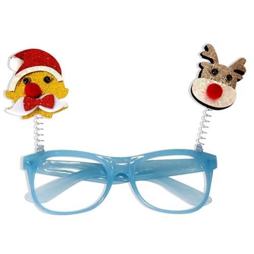 Sxett Neujahrsbrille Karneval Weihnachten Brille Foto Requisiten Glitzer Dekorationen Neujahr Teenager Erwachsene von Sxett
