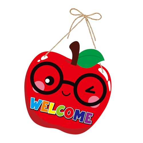Wandschilder mit Aufschrift "Welcome Back To School", einfach aufzuhängen, Klassenzimmer, Türhänger, Dekoration, stilvolle Papierbeschilderung, 1 Stück / 2 Stück Wandschilder mit Aufschrift "Welcome Back To School", einfach aufzuhängen, Klassenzimmer, Türhänger, Dekoration, stilvolle Papierbeschilderung, 1 Stück / 2 Stück von Sxett