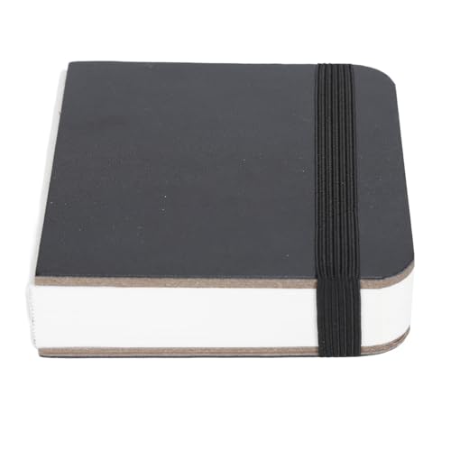 30 Blatt Aquarell Skizzenbuch, 8 X 8 Cm Großes Tragbares Kleines Aquarell Tagebuch, 300 g/m² Weißes Papier Aquarell Notizbuch Zum Malen, Skizzieren, Kritzeln, Schreiben (BLACK) von Sxhlseller