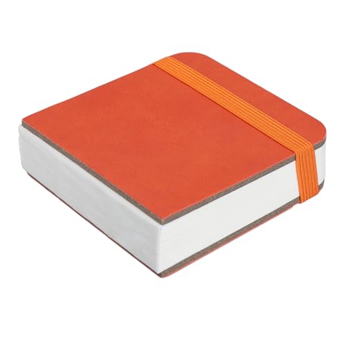 30 Blatt Aquarell Skizzenbuch, 8 X 8 Cm Großes Tragbares Kleines Aquarell Tagebuch, 300 g/m² Weißes Papier Aquarell Notizbuch Zum Malen, Skizzieren, Kritzeln, Schreiben (ORANGE) von Sxhlseller