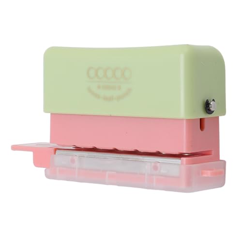 Sxhlseller Handbuch Paper Puncher Compact Tragbares 5 -Loch -Rundloch Puncher für A5 B5 A4 Paper, Easy Handling, für Schul und Studioprojekte (Grüne Rosenate) von Sxhlseller