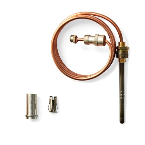 CQ100A1039 Thermoelement, kompatibel mit Honeywell Warmwasserbereitern, Öfen und Boilern, 76,2 cm Pilot-Thermoelement, passend für Twist-In-, Klemm- und Push-In-Typ-Pilotbrenner, Warmwasserbereiter CQ100A1039 Thermoelement, kompatibel mit Honeywell Warmwasserbereitern, Öfen und Boilern, 76,2 cm Pilot-Thermoelement, passend für Twist-In-, Klemm- und Push-In-Typ-Pilotbrenner, Warmwasserbereiter von Sxkxm