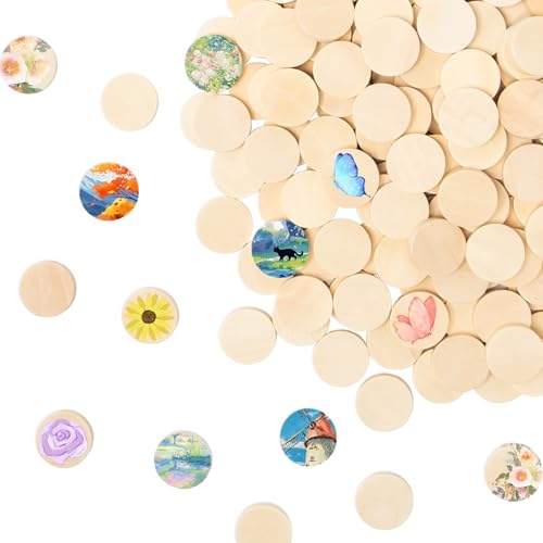 Sxutop 200 Stück Holzplättchen Rund 20 mm Holzscheiben Klein Holzkreise zum Basteln Unvollendete Natur Holzstücke Rund für Malerei Scrapbooking Hochzeit Weihnachten Heimdekoration 4.5 mm Dick Sxutop 200 Stück Holzplättchen Rund 20 mm Holzscheiben Klein Holzkreise zum Basteln Unvollendete Natur Holzstücke Rund für Malerei Scrapbooking Hochzeit Weihnachten Heimdekoration 4.5 mm Dick von Sxutop