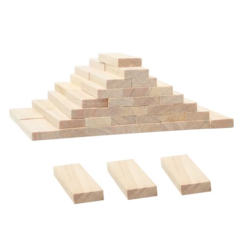 Sxutop 60 Stück Holzstücke Rechteckig zum Basteln Holzblöcke zum Schnitzen 6x2.3x0.8 cm Unfertige Holzklötze Basteln Holzblock Quadratisch Schnitzholz Lindenholz für DIY Handwerk Schnitzen Malen Sxutop 60 Stück Holzstücke Rechteckig zum Basteln Holzblöcke zum Schnitzen 6x2.3x0.8 cm Unfertige Holzklötze Basteln Holzblock Quadratisch Schnitzholz Lindenholz für DIY Handwerk Schnitzen Malen von Sxutop