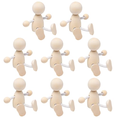 Sxutop 8 Stück Holz Puppen DIY Malerei Bewegliches Püppchen Holzpuppen Zum Bemalen Unvollendete Holzfiguren Dekoration DIY Figuren Blankofiguren für Tischdekoration, Malen Basteln, Lernspielzeug Sxutop 8 Stück Holz Puppen DIY Malerei Bewegliches Püppchen Holzpuppen Zum Bemalen Unvollendete Holzfiguren Dekoration DIY Figuren Blankofiguren für Tischdekoration, Malen Basteln, Lernspielzeug von Sxutop