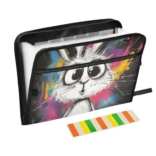 A Cute Cartoon White Rabbit Office Supplies Folders 13 Pockets A4 Letter Size with Zipper Closure for Paperwork Duty Expanding File para guardar A Cute Cartoon White Rabbit Office Supplies Folders 13 Pockets A4 Letter Size with Zipper Closure for Paperwork Duty Expanding File para guardar von SyXIOP
